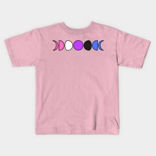 Pride Moons Genderfuid Kids T-Shirt